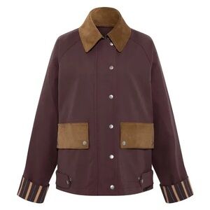 Siedres brown cotton and corduroy barn jacket. In fantastic condition.